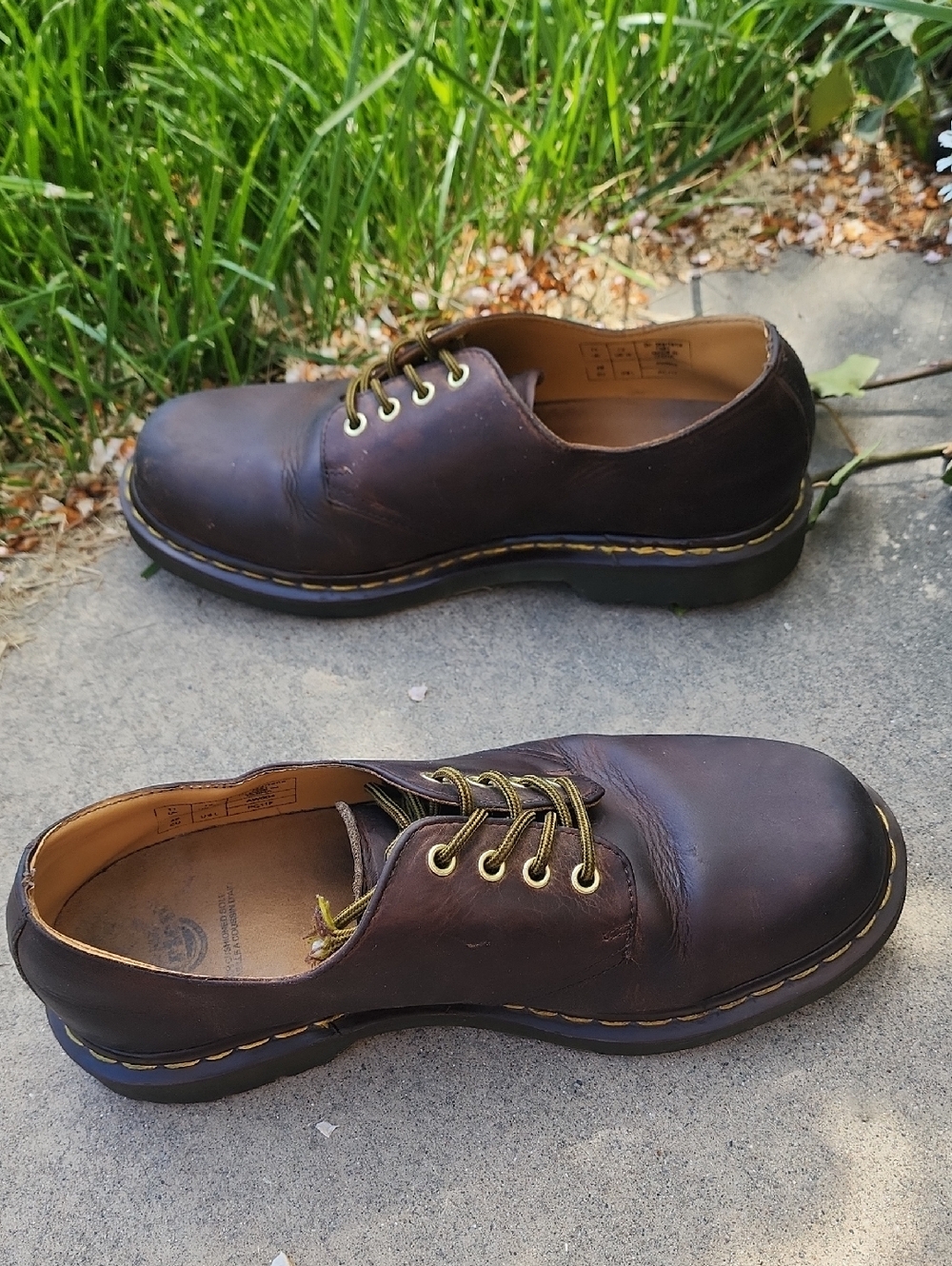 Dr. Martens Brown Leather 4-Eye Derby Oxfords - Picture 11 of 14